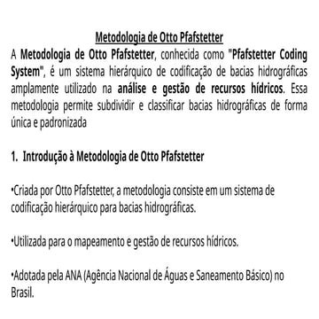 Metodologia de Otto Pfafstetter para Codificação Hierárquica de Bacias ...