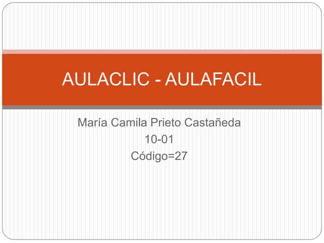 Aulaclic   aulafacil