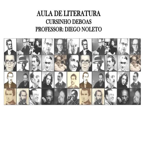 Aula sobre os tipos e  Gêneros Literários