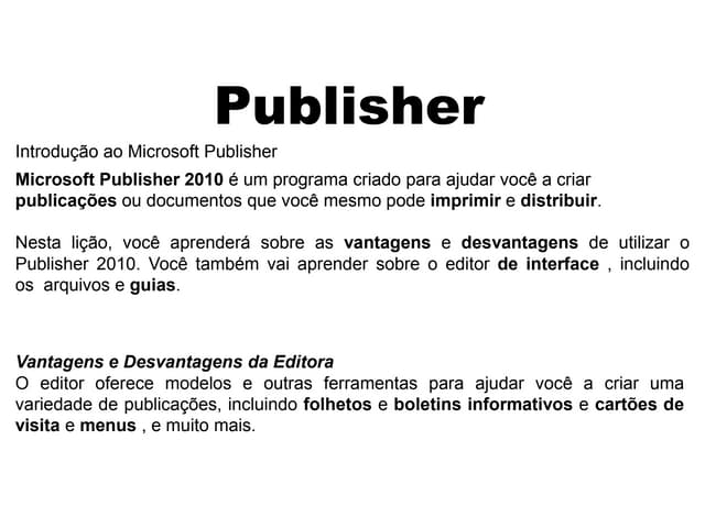 Aula de Publicher 