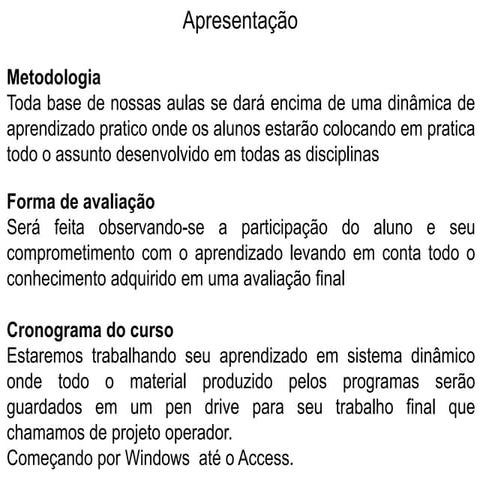 Aula de revisão de windows