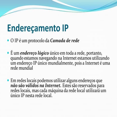 Endereço IP 1A REDES