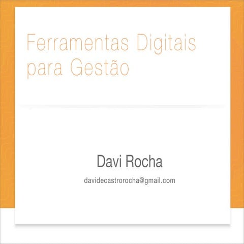 Conhecendo o GIMP 01 - Ferramentas Digitais para Gestão - Davi Rocha
