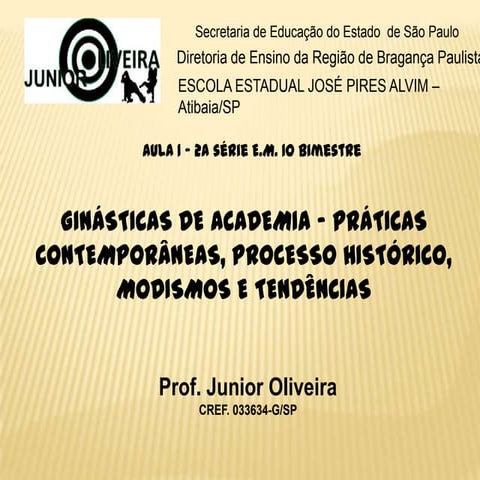 Aula Ginásticas de Academia