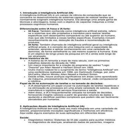 Guia Completo sobre Inteligência Artificial | PDF