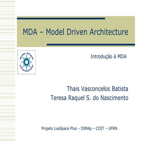 MDA –Model Driven Architecture | PDF