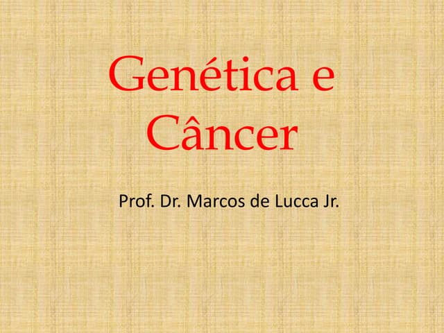 Aula oncologia ii