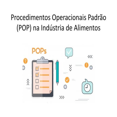 Aula POP - PROCEDIMENTO OPERACIONAL PADRÃO | PDF