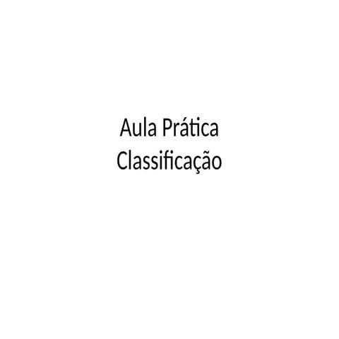 Aula Prática Classificacao não supervisionada