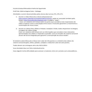 Aula_Sistema Locomotor e Sensorial