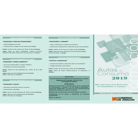 Aulas consumo 2019