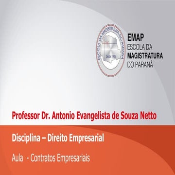 Aulas de direito empresarial  de  contratos empresariais (2)