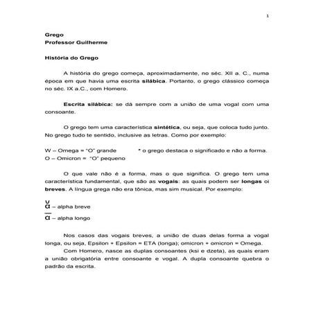 Aulas De Grego Pdf