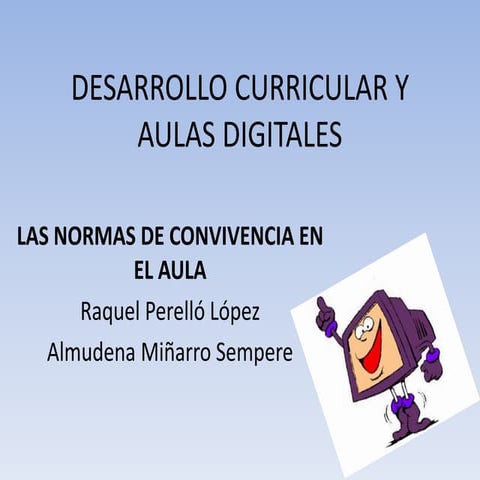 Las normas de convivencia en el aula | PPTX