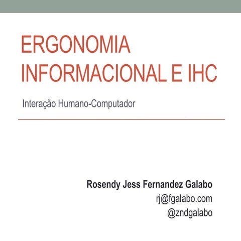 Interação Humano-Computador - História, Conceitos e Heurísticas de Nielsen