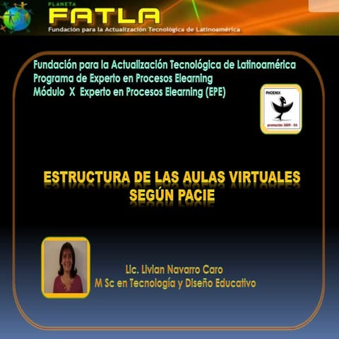 Aulas  virtuales, su estructura según la metodología pacie