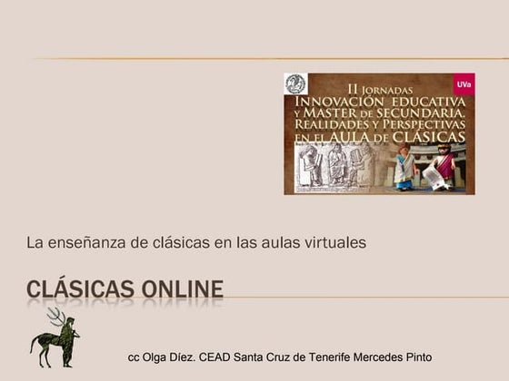 Clásicos online: aulas virtuales - UVA
