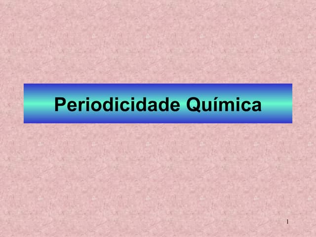 Aula tabela periódica