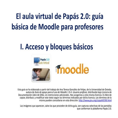 Aula virtual en Papás 2.0. Acceso y bloques básicos