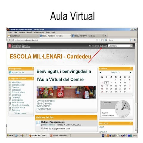 Aula virtual explicació