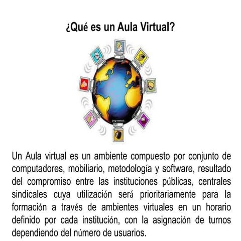 Aula virtual presentación | PPTX