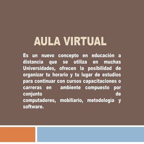 Aula virtual presentación | PPTX