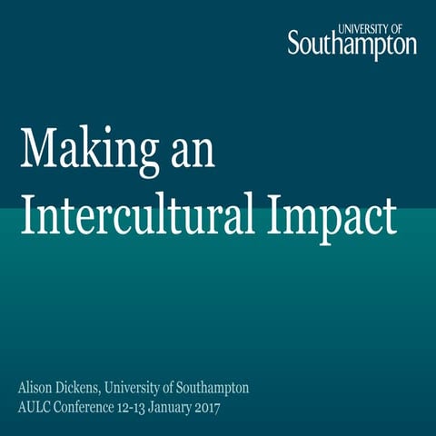 Making Intercultural Connections