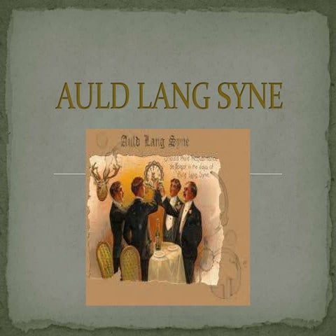 Auld lang syne
