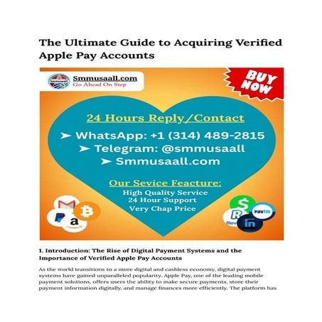 Step-By-Step Guide To Verified Apple Pay Accounts in This Year.pdf