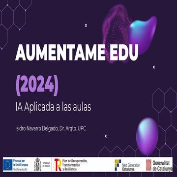 IA aplicada a las aulas. Aumentame EDU 2024