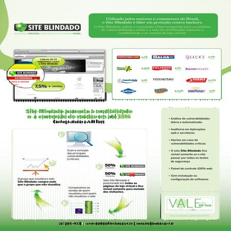 Folder Site Blindado - Aumente a conversão das vendas online