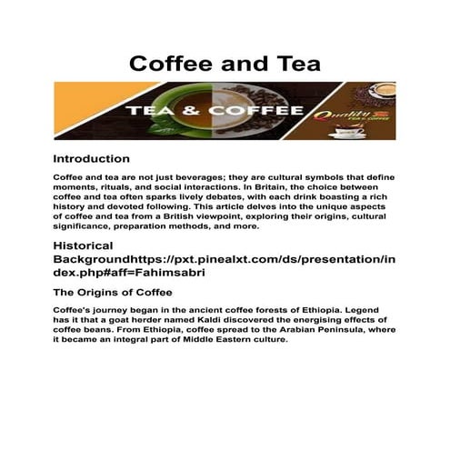 Exploring How Coffee Culture Has Become a Central Part of the Modern ...