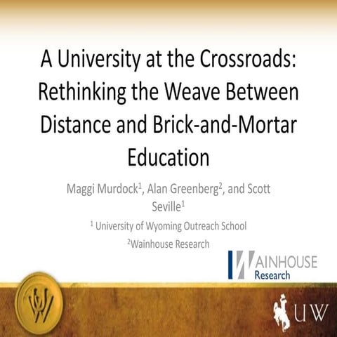 2011A University at the Crossroads