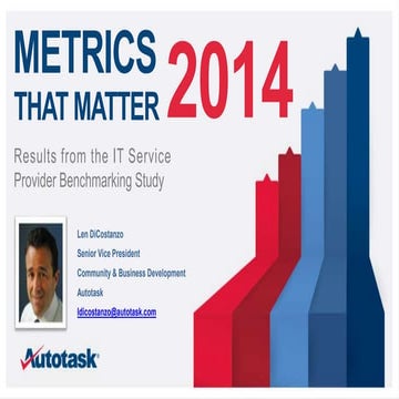 Autotask- Metrics that Matter 2014 - Len DiCostanzo