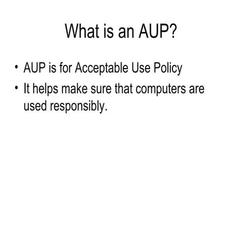 Aup Presentation