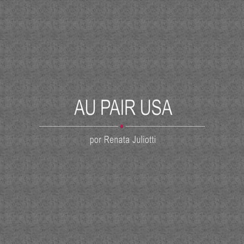 Au pair usa