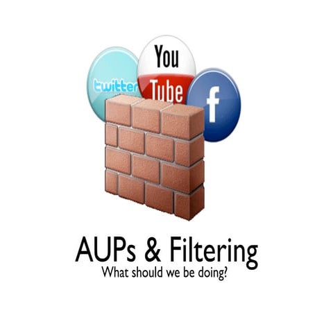 AUPs & Filtering - What should we be doing?