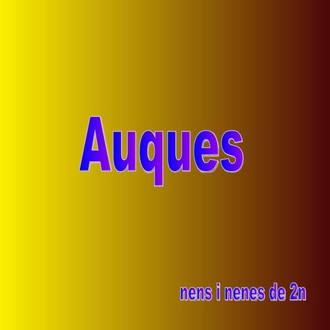 Auques i cal.ligrames