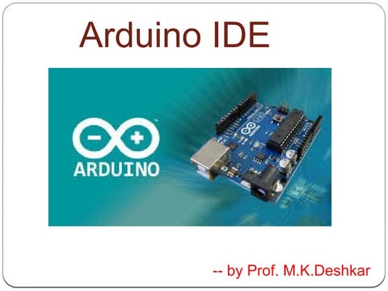 Arduino for beginners- Introduction to Arduino (presentation ...