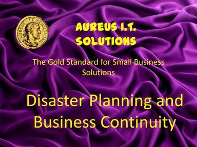Aureus   disaster planning