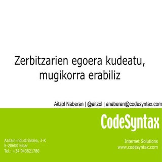 Zerbitzarien egoera kudeatu, mugiko...