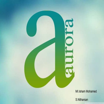 Aurora, location based blogging platform