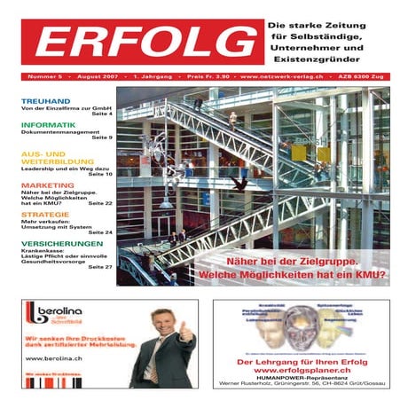Erfolg Ausgabe 05/2007 vom 10. August 2007 