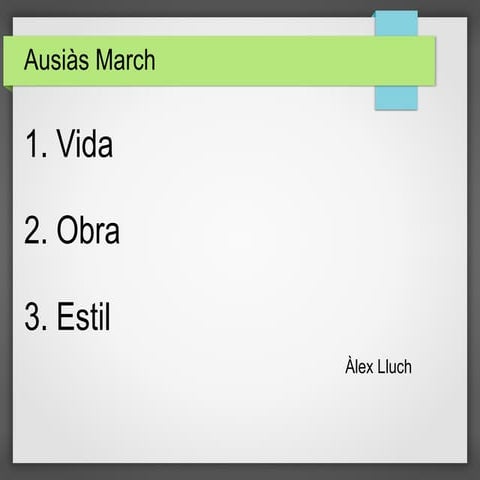 Ausias march