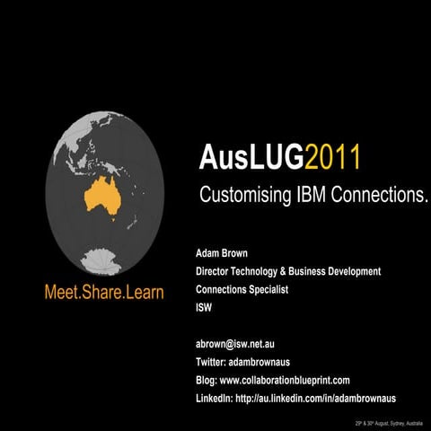 Auslug 2011 customising ibm connections