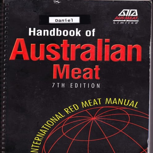 Ausmeat Handbook Australian Meat