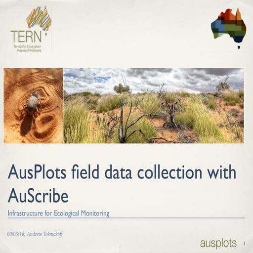 AusPlots field data collection with AusScribe
