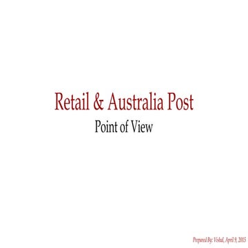 Retail & Australia Post
