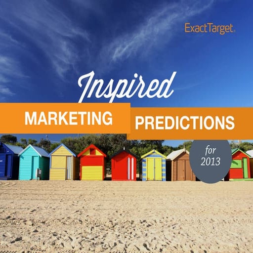 Australian Marketing Predictions 2013