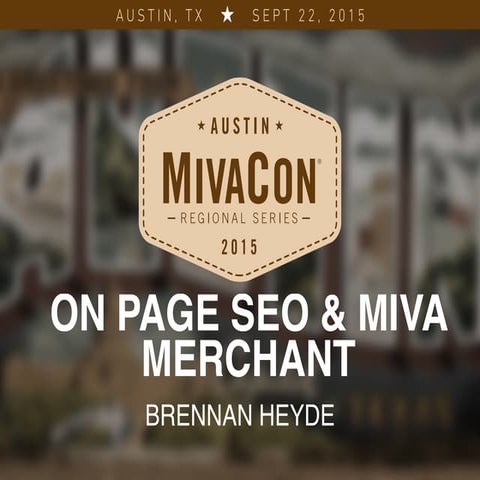 On Page SEO & Miva Merchant